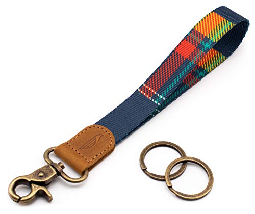 Image of POCKT Keychain Wristlet for Women and Men, Cute Wrist Lanyard for Keys, Short Key Chain Strap for Car Keys, Wallet, ID Badge & Phone | Wallace