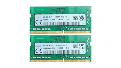 Image of 16GB Laptop RAM Kit (8GBx2) DDR4 3200MHz PC4-25600 SODIMM | Compatible Upgrade for SK hynix |1Rx16 Dual Channel 260-Pin 1.2V Memory Upgrade