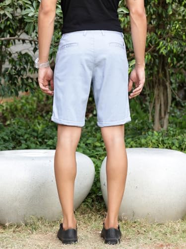 Image of Thomas Scott Men's | Solid | Chino Shorts | Regular Fit | 100% Cotton | Above Knee | Casual Short