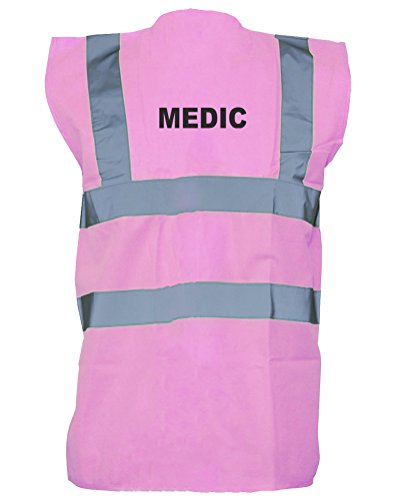 Print Wear Clothing Medic, imprimé Haute visibilité Gilet - Rose - XXX-Large Cover