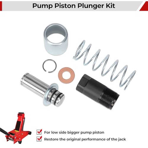 Image of Low Side Bigger Pump Piston Pump Plunger Kit Fit for Most 3 Ton Jack, Compatible with Torin Big Red /Harbor Freight Daytona Pittsburgh /Arcan 3 Ton Floor Jack Rebuild