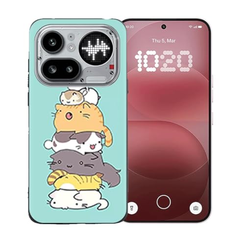 LCEHTOGYE �K�p Nothing Phone 4A Pro�p�P�[�X�A�K�p Nothing Phone 4A Pro (6,83")�ƌ݊����̂��钴���^�u���b�N�\�t�gTPU�V���R���Q���P�[�X�ی�J�o�[ - LLM39