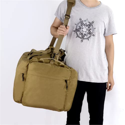 Ceckque 105L Extra Large Duffle Bag For Travel, Large Travel Duffle Bag Men For Military Camping Storage Emergency Gear Bug Out Bag, Huge Heavy Duty Duffle Bag Backpack (Tan) #TOP6