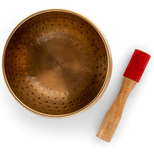 Telsha Meditative Himalayan Singing Bowl With Mallet And Cushion -Tibetan Sound Bowls For Energy Healing thumb #7
