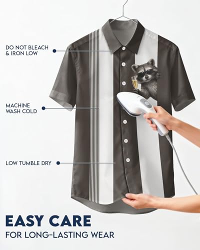 Image of 99TIMORO Fathers Film Button Down Shirt for Men, Funny Hawaiian Short Sleeve Top, Summer Beach Gifts