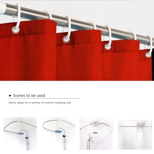 Rideau de bain lavable et imperméable aux lignes abstraites - 5