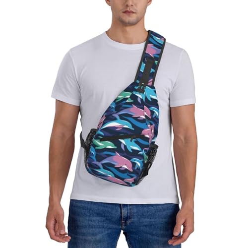 Mochila bandolera cuello delfín para viaje y senderismo miniatura 7