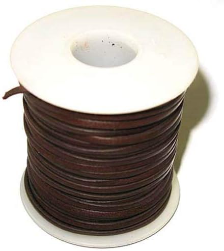 Zelikovitz Calf Leather Lace 3/32" 25 Yards Dark Brown
