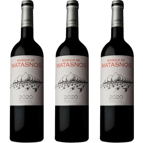 Bosque de Matasnos Etiqueta Blanca es un vino tinto de crianza español con cuerpo, equilibrio y matices frutales, ideal para maridar con carnes y quesos.| 3 botellas