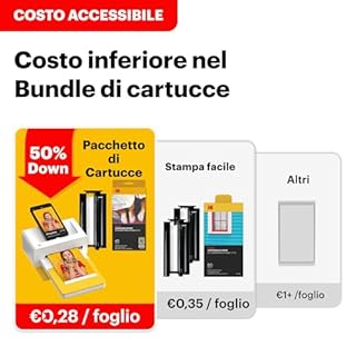 KODAK Dock Plus Stampante Fotografica 10 x 15 cm, 50 Fogli, Stampante Smartphone con Dock & Bluetooth, Stampe a Colori Istantanee, Sublimazione 4PASS