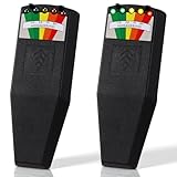 Sabary 2 Pack EMF Meter Detector for Ghost Hunting Equipment Tester, 5 LED Magnetic Field Detector for Home, Office & Outdoor Inspections, 9V Batteries Required (Not Included)