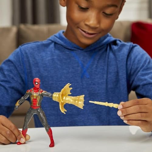 Marvel Spider-Man: No Way Home Mystery Webgear/Spider-Man Iron Spider Integrated Suit Action Figure F1916 Authentic by Marvel - Image 5