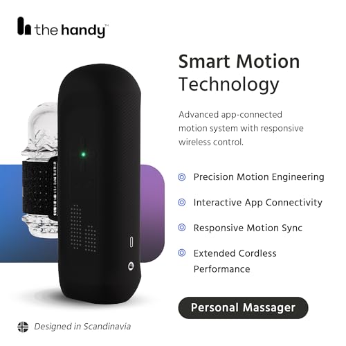 Image of The Handy Pro Interactive Adult Massager with up to 5-Hour Battery | Automatic Personal Massager with Adjustable Speed Control