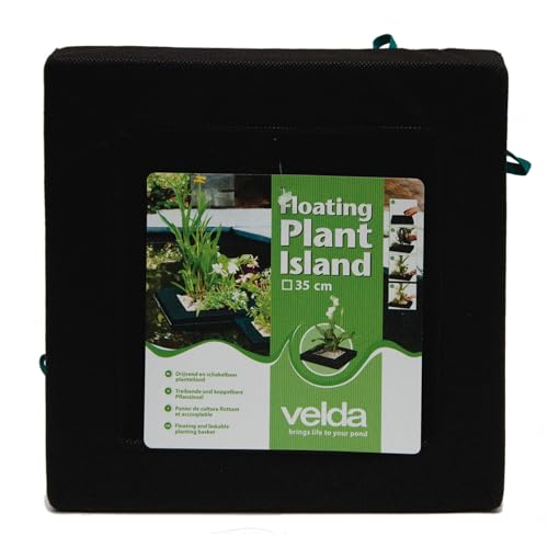 Velda 127577 Floating planting island for the pond, diameter 25 cm, Square, Floating Plant Island