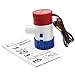AURELIO TECH 12V Marine Electric Bilge Pump 1100Gph for Boat Caravan RV Submersible