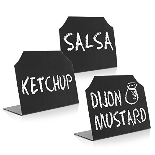 Set of 3 Black Mini Erasable Chalkboards/Write On Message Boards/Wedding Table Place Holder Signs