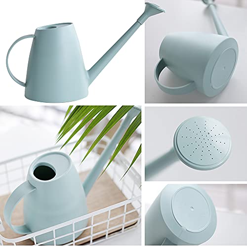 Bncxdc Moderne gieter, kleine, gieter voor kamerplanten, 1800 ml, lange uitloop, gemakkelijk te gieten gieter met afneembare douchekop, kleine gieter voor binnen, buitenplanten, tuin, bloem, bonsai - Afbeelding 4