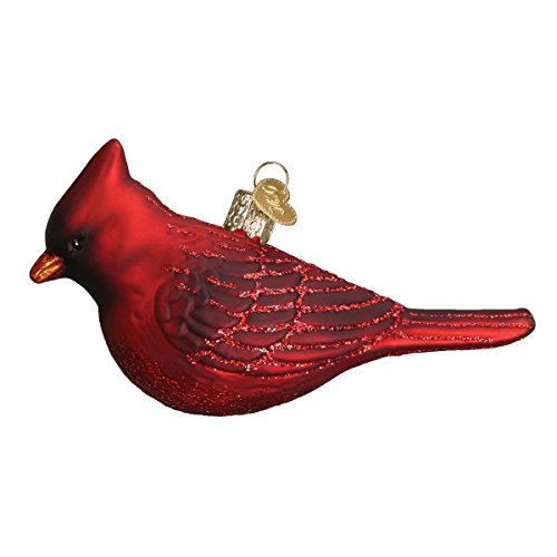 Old World Christmas Ornaments Bird Watcher Collection Glass Blown Ornaments for Christmas TreeNorthern Cardinal