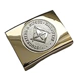 GravurManufakturBerlin Koppelschnalle Stuckateur Gipser Handwerk Zunftzeichen Meister Koppelschloss Golden Emblem Silbern