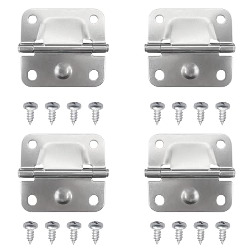 Stainless Steel Hinges For Coleman Ice Chest Coolers Replacement 5235 6262 6270, With Screws Set (4pack)