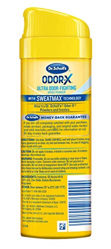 Dr. Scholl’s Odor-X Odor-Fighting Spray-Powder // All-Day Odor Protection And Sweat Absorption - Packaging May Vary #TOP1