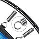 NICAVKIT 4 Stück Edelstahl Zugfedern mit Haken, Spannfeder Zugfeder 70mm freie Länge,Außendurchmesser 15mm,Drahtdurchmesser 2,2mm,Maximale Zugkraft 12KG - 2,2x15x70mm