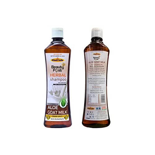 Image of Herbal Shampoo With Conditioner Aloe Goat Milk 500ml|Hair & Scalp Protection Shampoo|Herbal Shampoo For Men and women