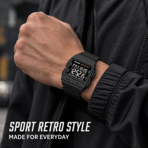 Image of MASTOP Retro Digital Watch for Men Vintage with Multi-Function & Stylish Design for Daily & Outdoor Use
