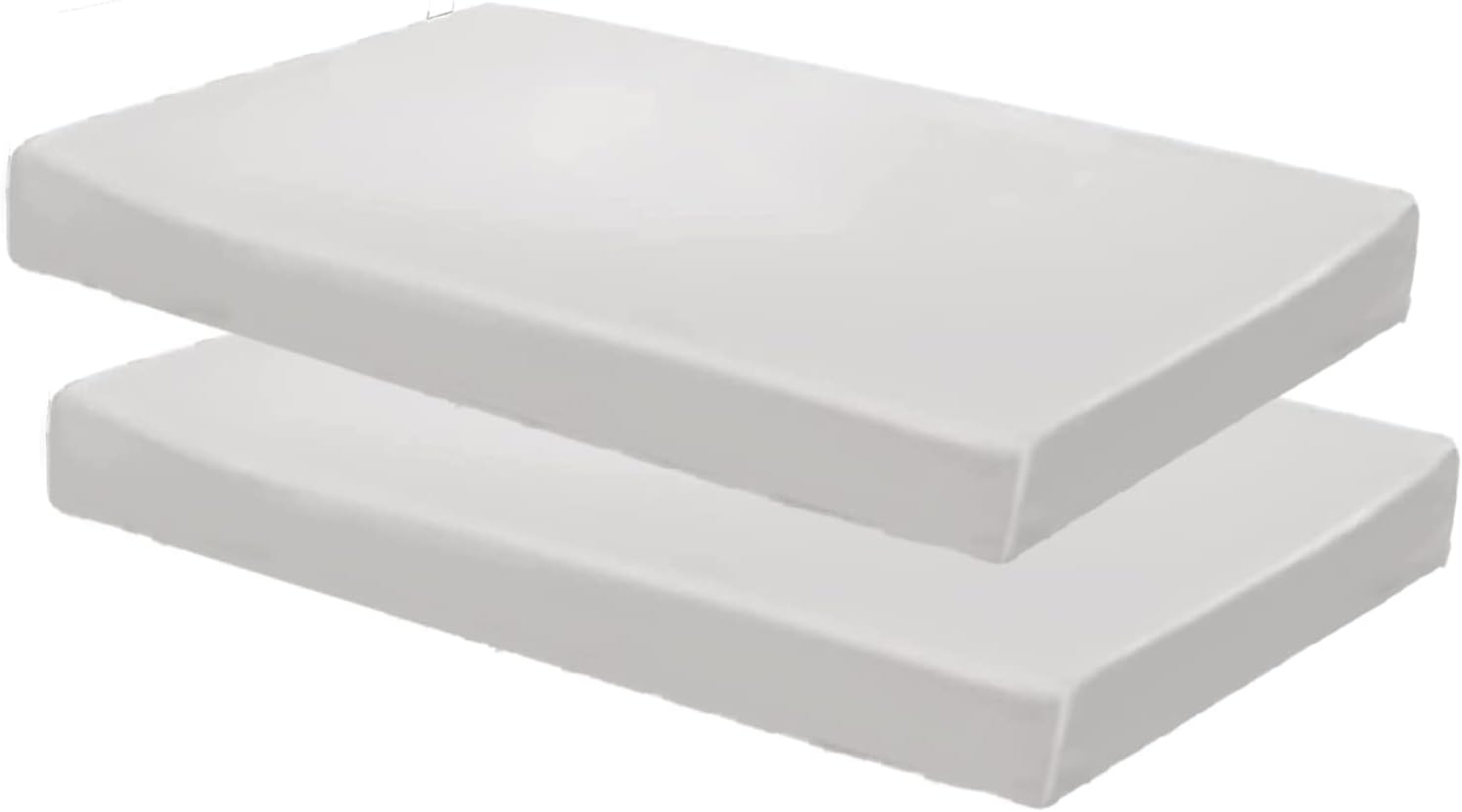 Gilbins Cot Size 30" x 75" Fitted Sheet, Made of Cotton, Perfect for Camp Bunk Beds/RVs/Guest Beds 2 Pack Blue