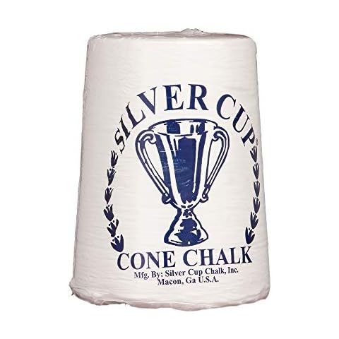 Silver Cup Billiard/Pool Cone Chalk, White Cover