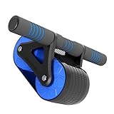 SOIMISS Abdominal Automático con Retorno Entrenador de Abdomen para Casa Ejercicio para Core y Pérdida de Grasa Rueda Resistente Azul Uso Fácil para Principiantes y Expertos