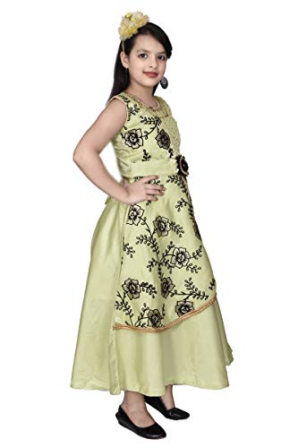 Image of M.B. Fashion Satin Frock Dress for Girls