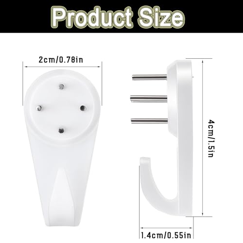 Image of 50pcs Concrete Wall Hooks: No Drill, No Damage, Picture Hanging Hooks for Walls, Stucco, Cement, Hard Walls