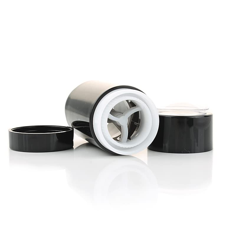 Miniatura 4 de 10 tubos de desodorante retorcidos negros vacíos de brillo labial, tubos de lápiz labial, contenedores y tubos de desodorante redondos de viaje (0.5