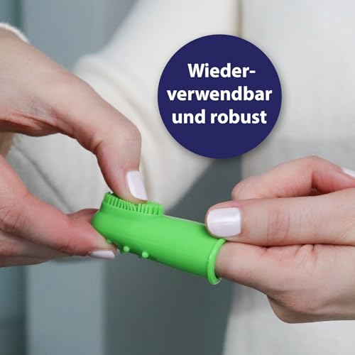 Canosept Zahnbürste für Hunde (3 Stück) – Zahnbürste – Plaque Zerstörer – frischer Atem – Reinigung und Hygiene – gegen Zahnstein