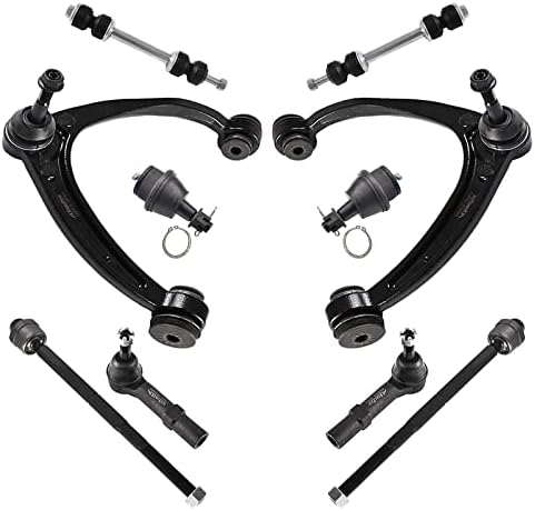 ASTARPRO 10pcs Suspension Kit Front Upper Control Arm with Ball Joint Tie Rod End Sway Bar Link Compatible with Chevrolet Avalanche Tahoe Silverado Suburban GMC Sierra Yukon XL 1500 Cadillac Escalade…