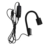 Installation par pince réglable --- Doté d’un bras de fixation rotatif à 360° et de poignées antidérapantes en silicone, ce projecteur se fixe solidement aux couvercles d’aquariums, aux bords en verre ou à diverses surfaces. Son angle réglable permet d’éclairer précisément les zones clés.