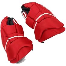 Red Ice Hockey Gloves, Adult Ice Hockey Gloves Excellent Grip 1 Pair for Sports