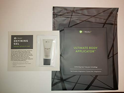 It Works Ultimate Body Wrap Applicator 4-pack and mini defining gel