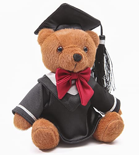 Plush Graduation Bear Doll, Stuffed Animal Plushie Pillow Doll, Soft Fluffy Friend Hugging Toy - Present For School Year (Bear) #TOP21