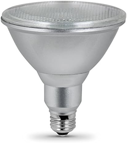 Utilitech 596927 2-Pack 20.5-Watt (120W Equivalent) PAR38 Medium Base Warm White Dimmable Outdoor LED Flood Light Bulbs