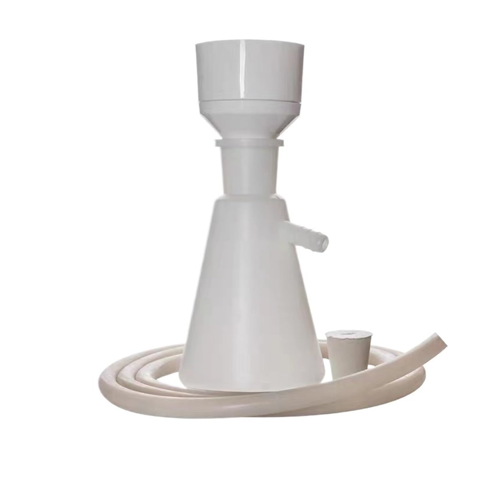Kunststoff-Vakuum-Filtergerät, PP-Trichter, 90–160 mm, Kunststoff-Filterflasche, 250–2000 ml, Gummistopfen kann gestanzt werden + Silikon (Set B)