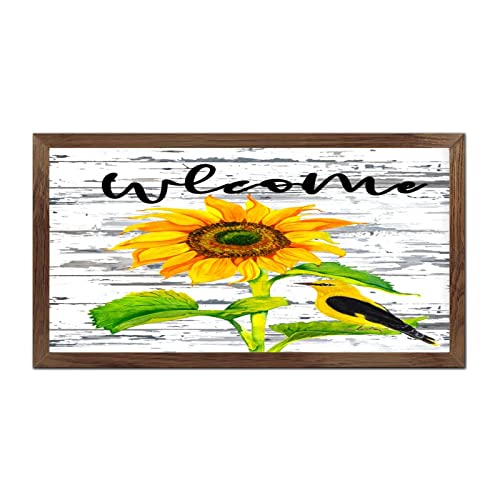 Tournesol décoration murale bois amusante pour embellir l'entrée de votre maison