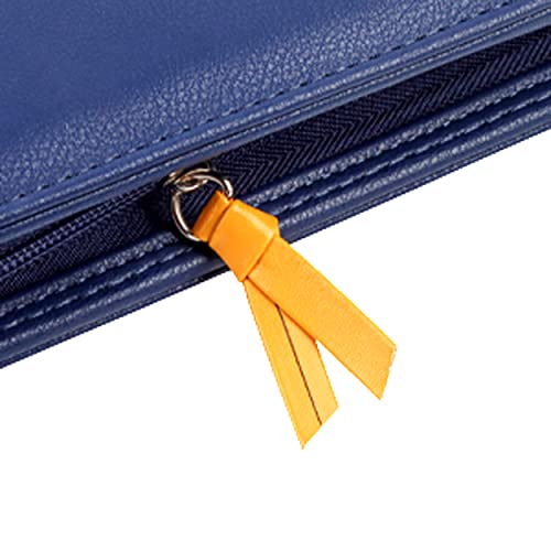Two Vibrant Vegan Leather Padfolios (13.3 In) With Sturdy Zipper-Stylish Organizer For Professional Men & Women - Large Capacity #TOP6