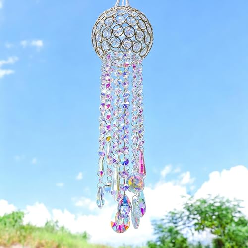 Carillons à vent extérieurs et lustre attrape-lumière résistant aux intempéries