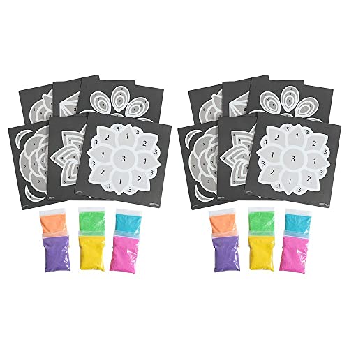 Rangoli indien Colorations kit de sable coloré dessin mandala enfant