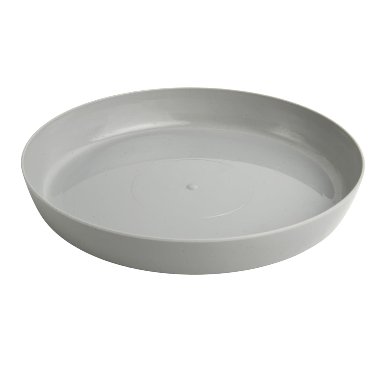 B2C Premium Glossy Flower Pot Saucer – Water-Resistant Plant Trays to Protect Furniture & Floors – Multiple Sizes & Colors for Indoor & Outdoor Plants (Grey, 17cm)
