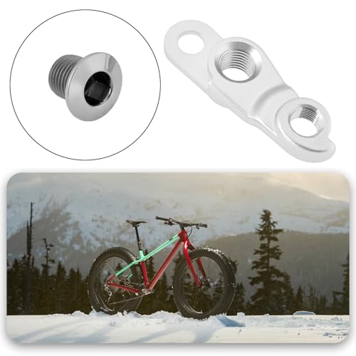 ECSiNG 1 peça gancho de desviador de bicicleta prata liga de alumínio traseiro MTB Derailleur cabide