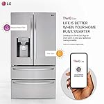 LG LMXS28626S 28 Cu. Ft. Stainless Steel 4-Door French Door Refrigerator - Image 5