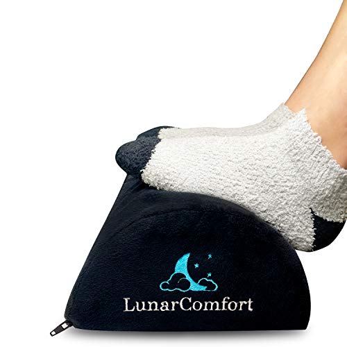 LunarComfort Office Foot Rest | Feet Rest for Under Desk | Foot Rest for Chair | Under Desk Foot Rest | Ergonomic Foot Rest Under Desk | Foot Rest for Work, Home Office, Travel | Adjustable Footrest